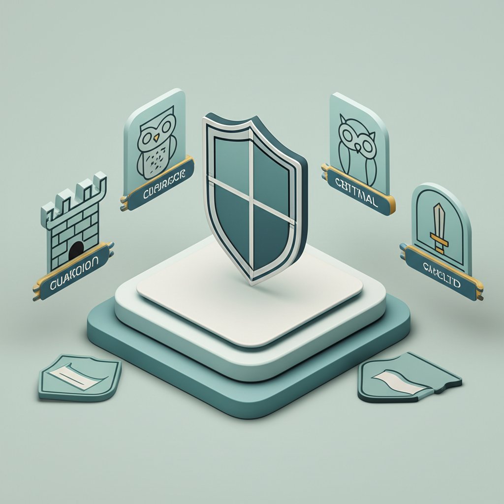 Five distinct archetypes of protector names for fantasy characters and stories.