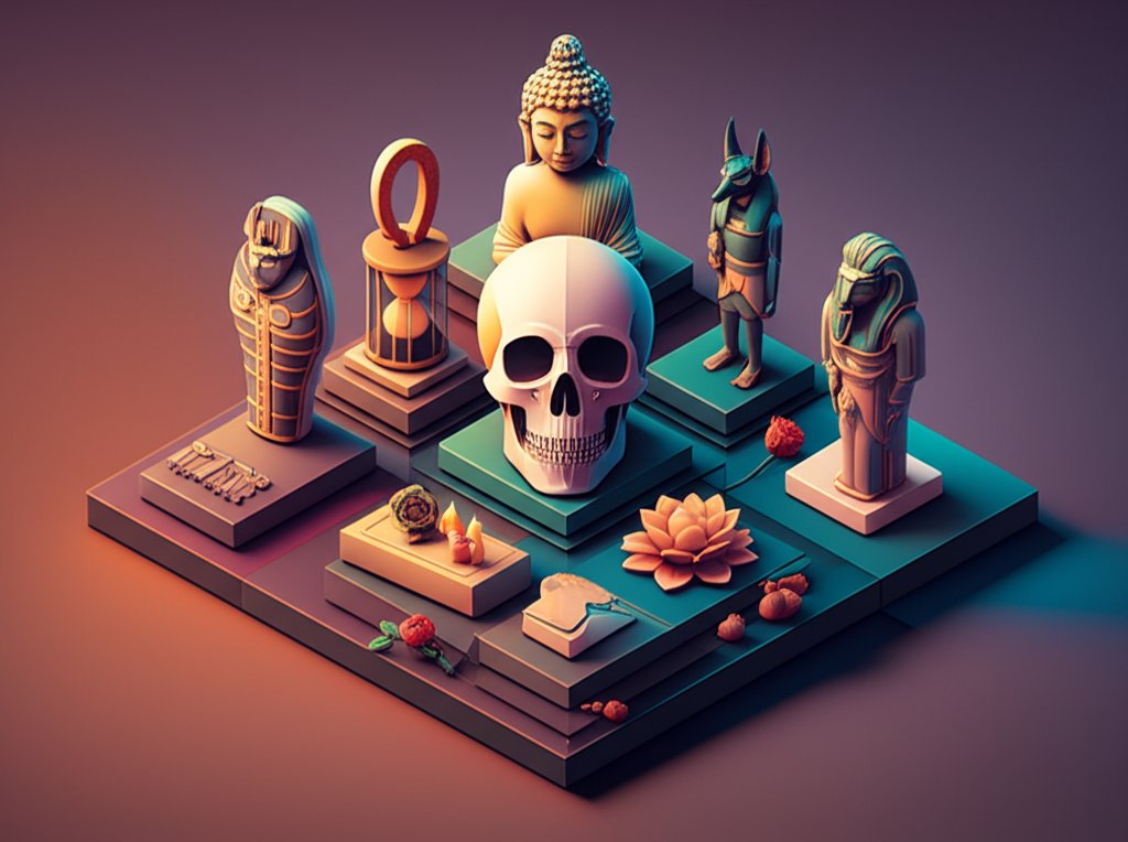 Global cultural perspectives on death, its meanings, and naming traditions.