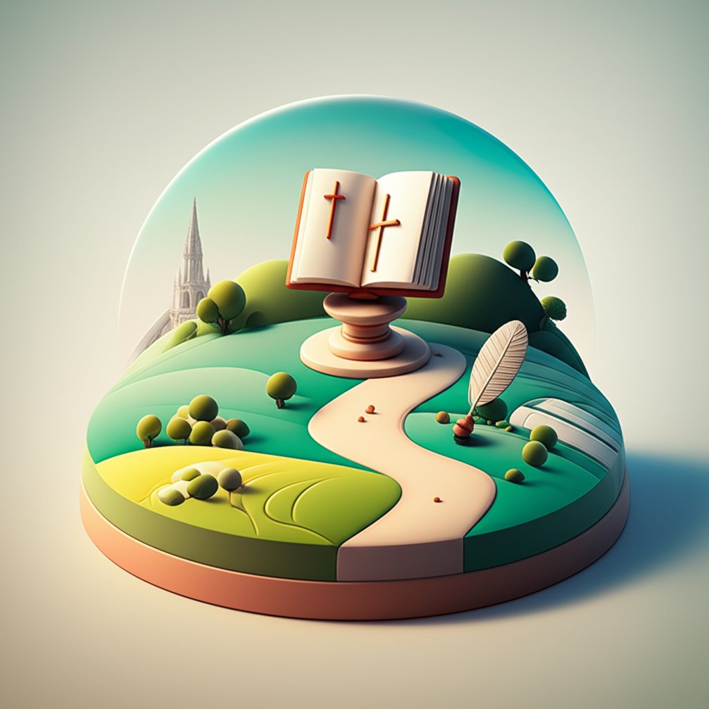 Historical journey from England's fields to the Bible's truth.