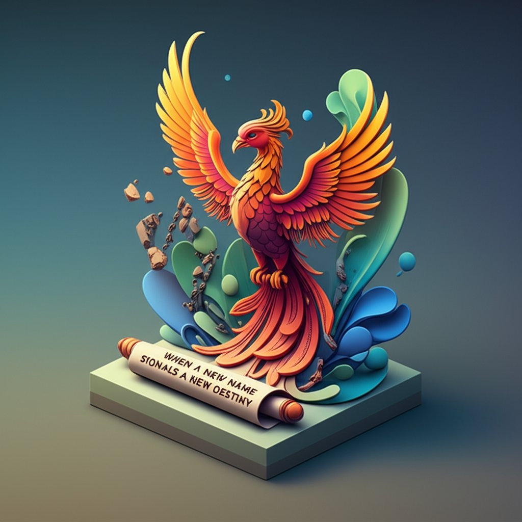 Transformative name change signals a fresh start and new destiny.